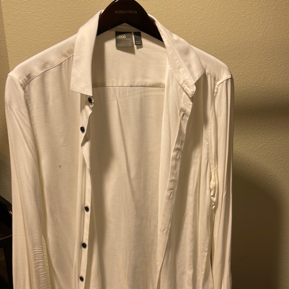 ASOS mens button down white